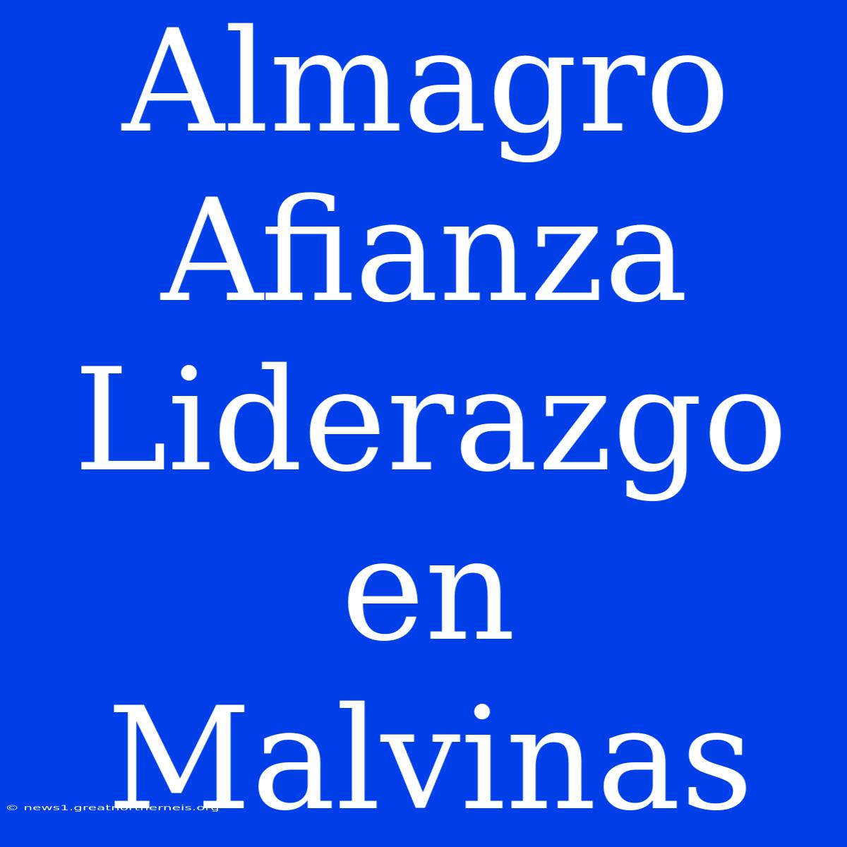 Almagro Afianza Liderazgo En Malvinas