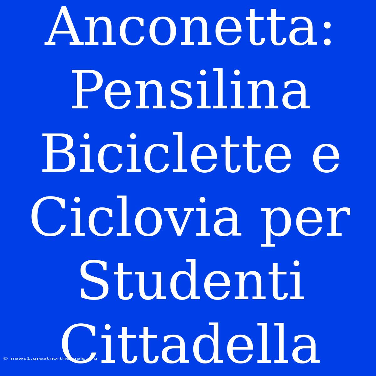 Anconetta:  Pensilina Biciclette E Ciclovia Per Studenti Cittadella