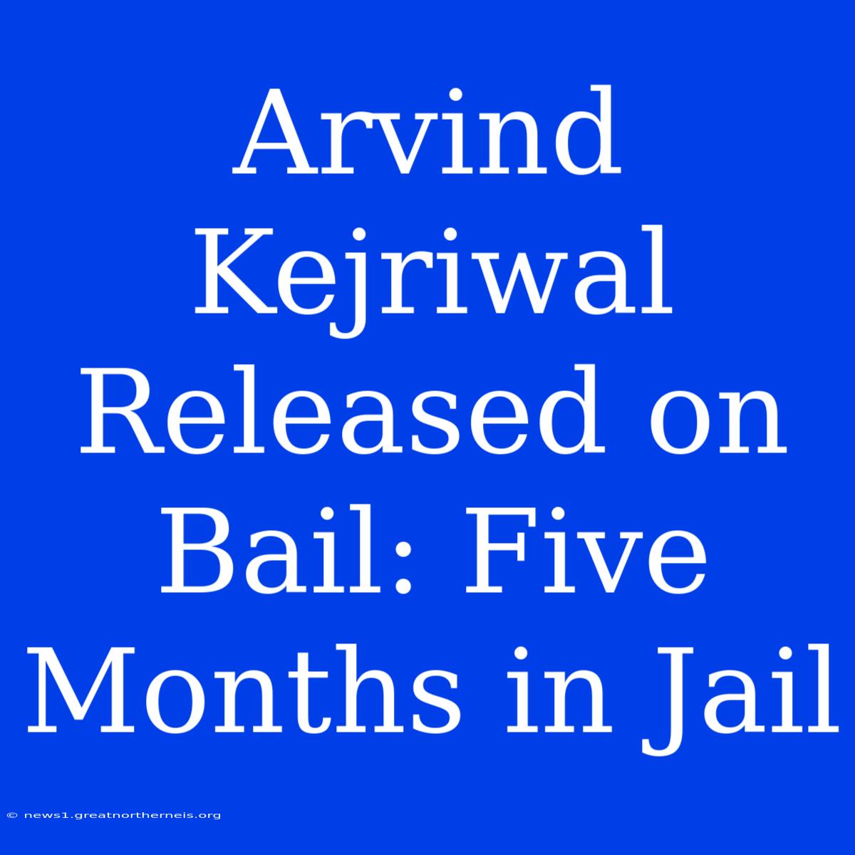 Arvind Kejriwal Released On Bail: Five Months In Jail