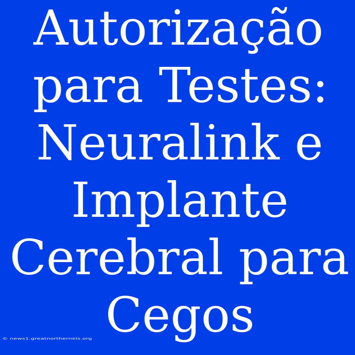 Autorização Para Testes: Neuralink E Implante Cerebral Para Cegos