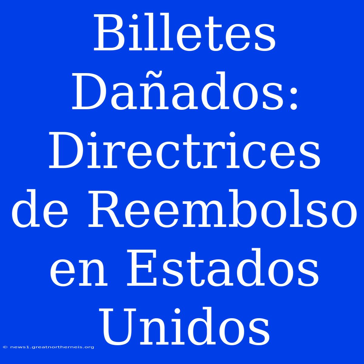 Billetes Dañados: Directrices De Reembolso En Estados Unidos