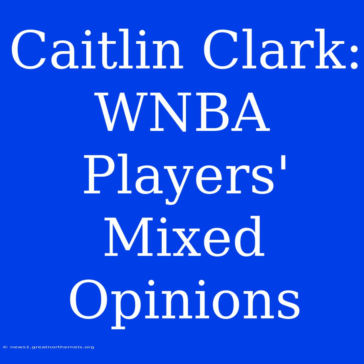 Caitlin Clark: WNBA Players' Mixed Opinions