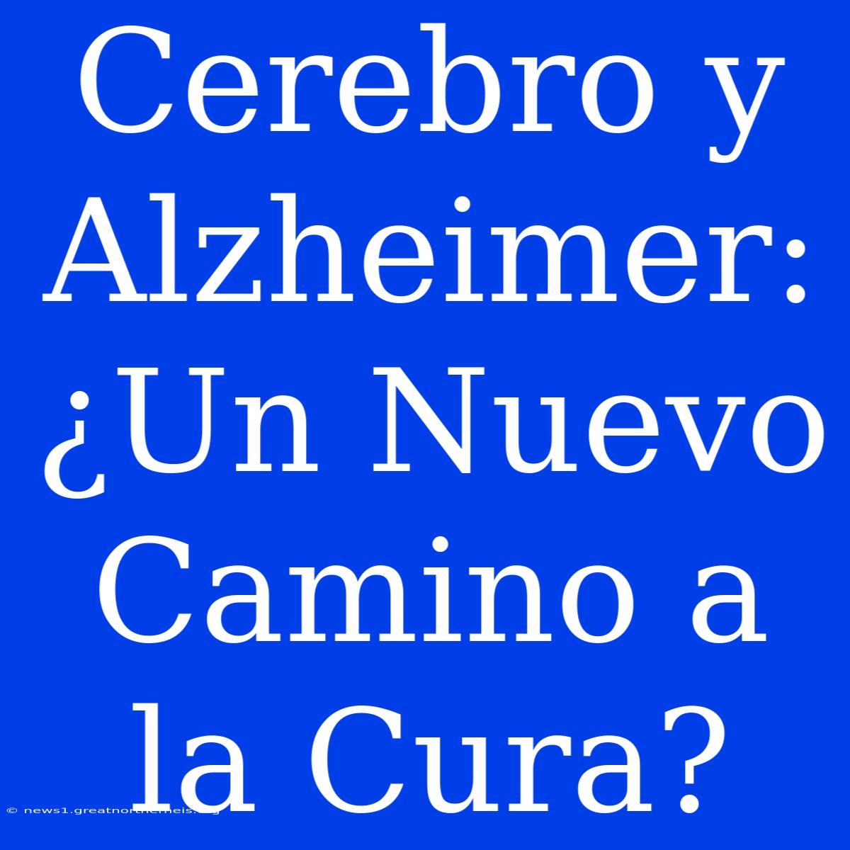 Cerebro Y Alzheimer: ¿Un Nuevo Camino A La Cura?