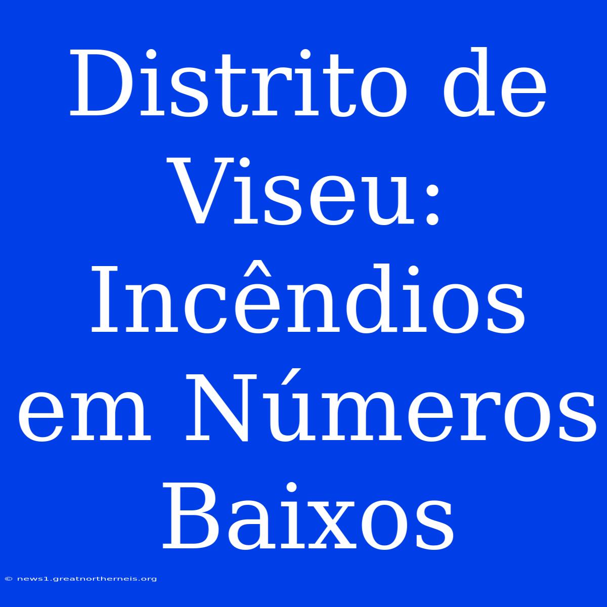 Distrito De Viseu: Incêndios Em Números Baixos