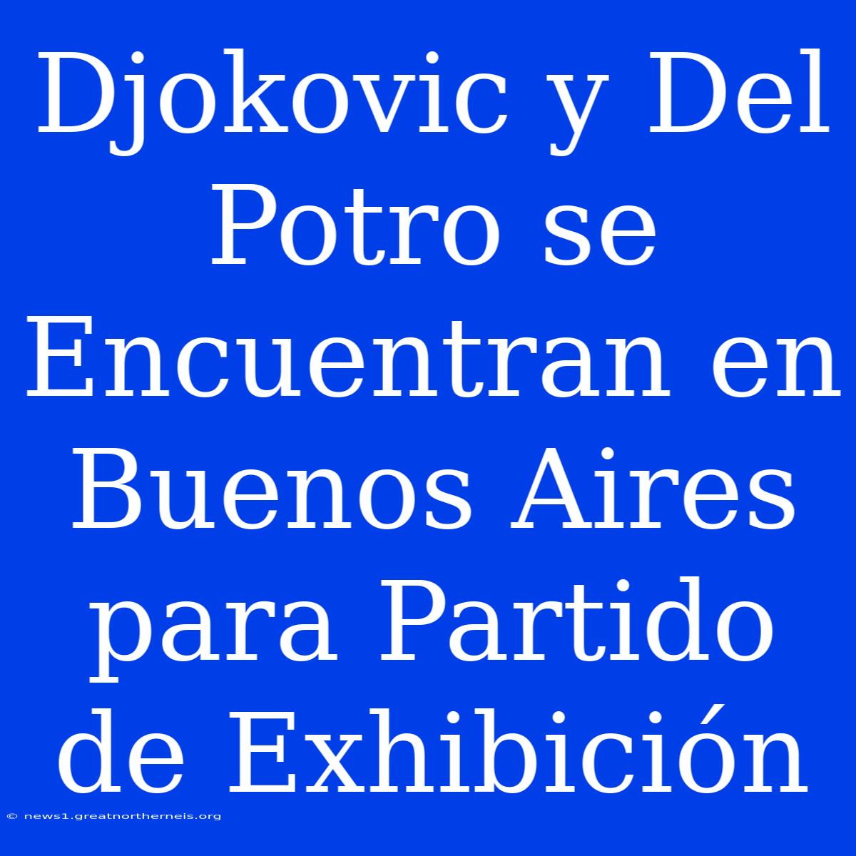 Djokovic Y Del Potro Se Encuentran En Buenos Aires Para Partido De Exhibición