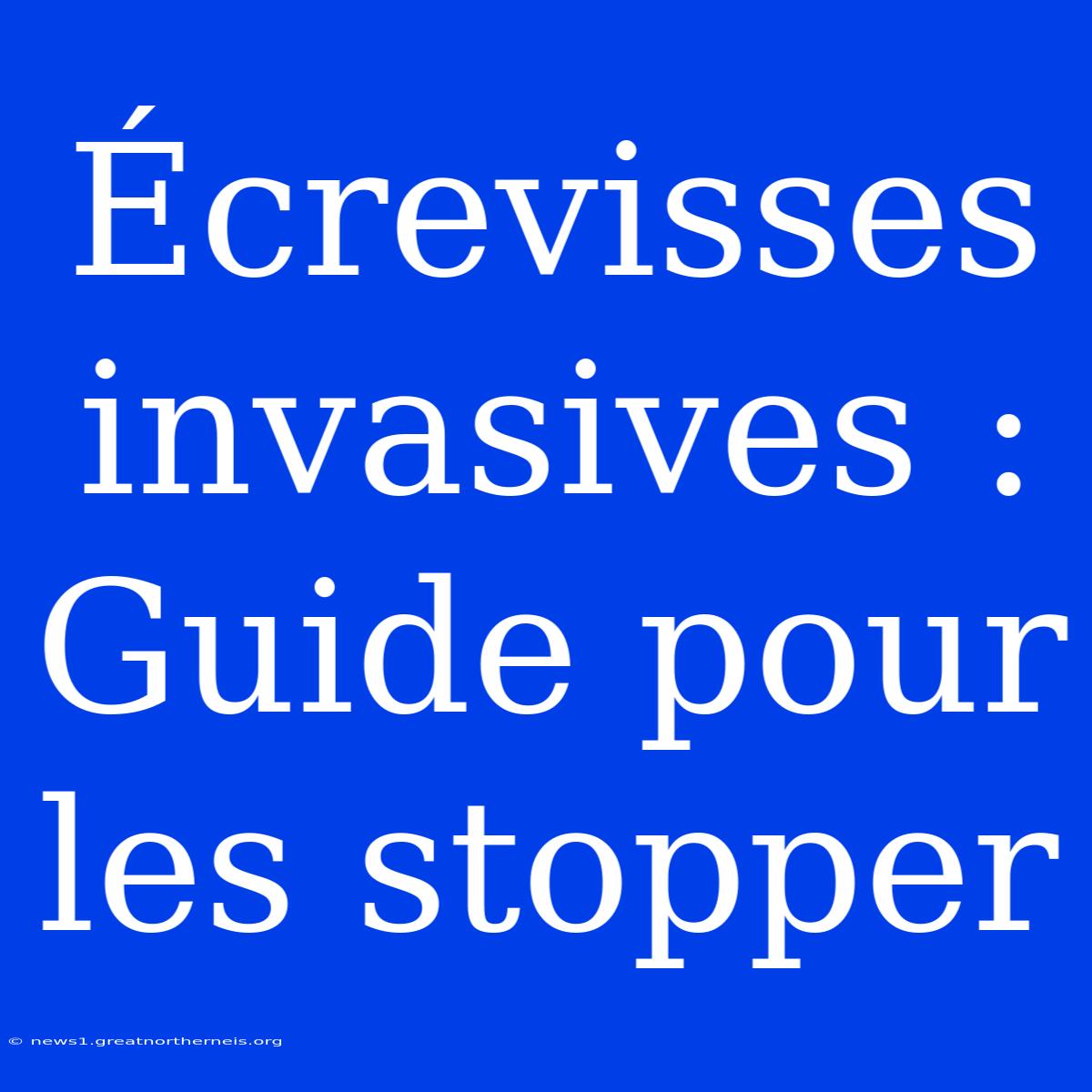 Écrevisses Invasives : Guide Pour Les Stopper