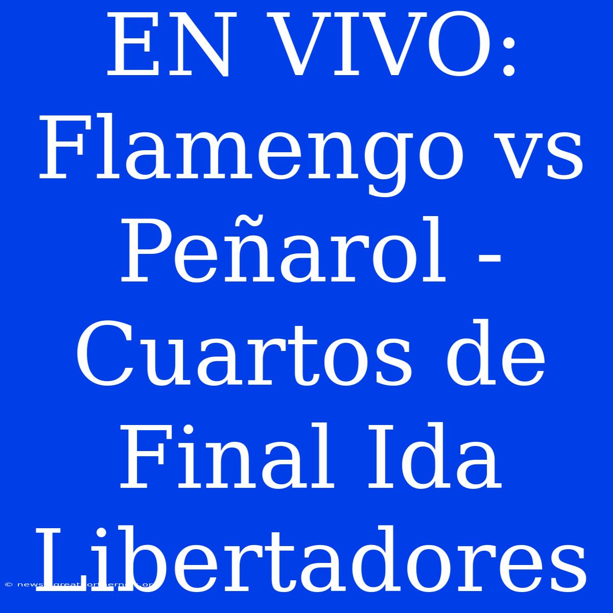 EN VIVO: Flamengo Vs Peñarol - Cuartos De Final Ida Libertadores