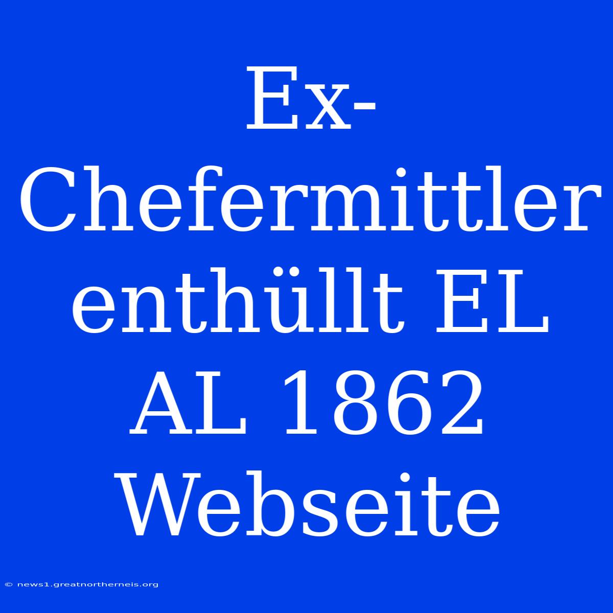 Ex-Chefermittler Enthüllt EL AL 1862 Webseite