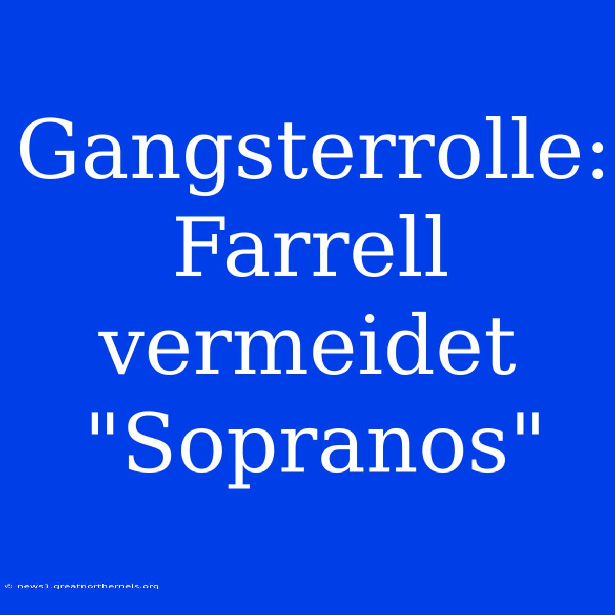 Gangsterrolle: Farrell Vermeidet 