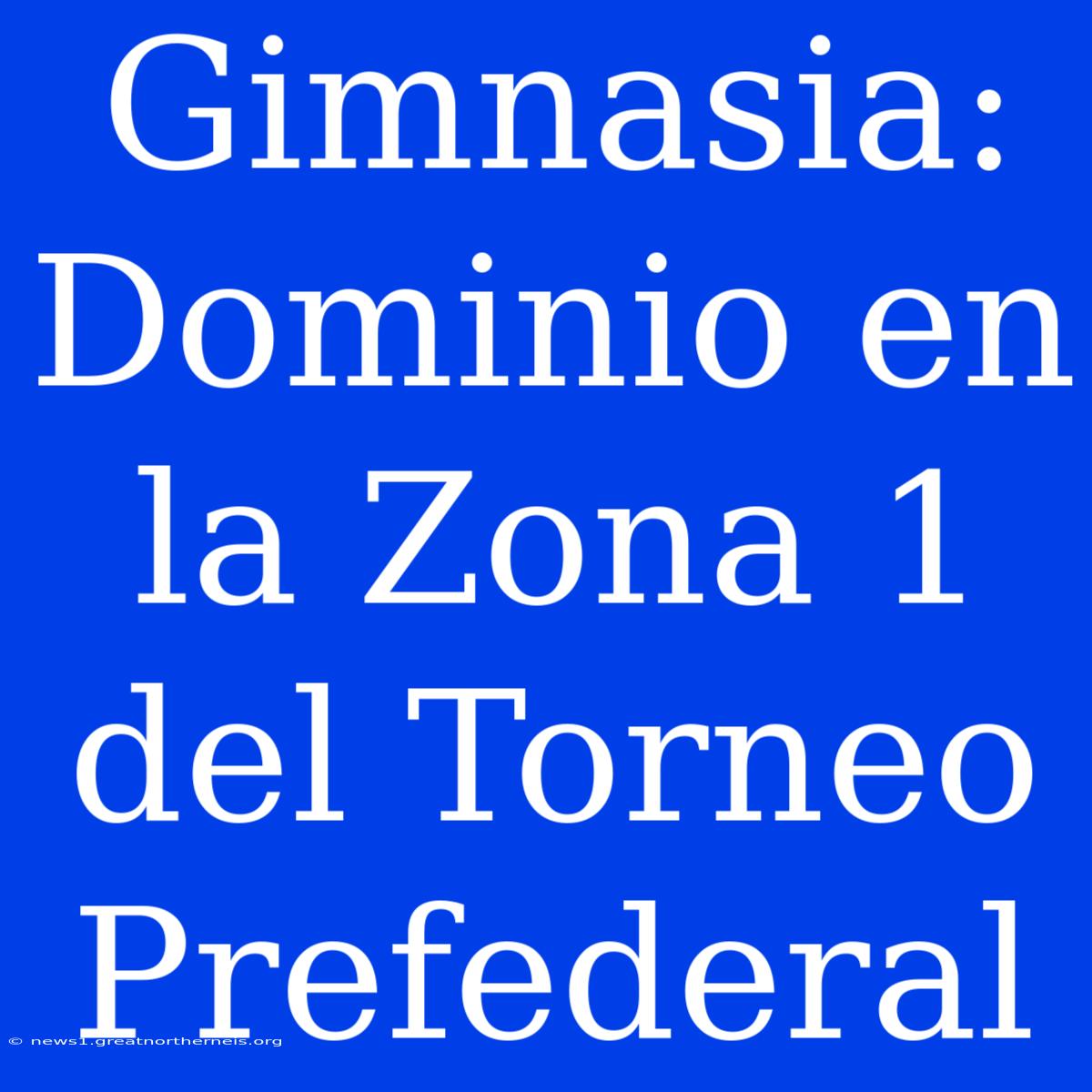 Gimnasia: Dominio En La Zona 1 Del Torneo Prefederal