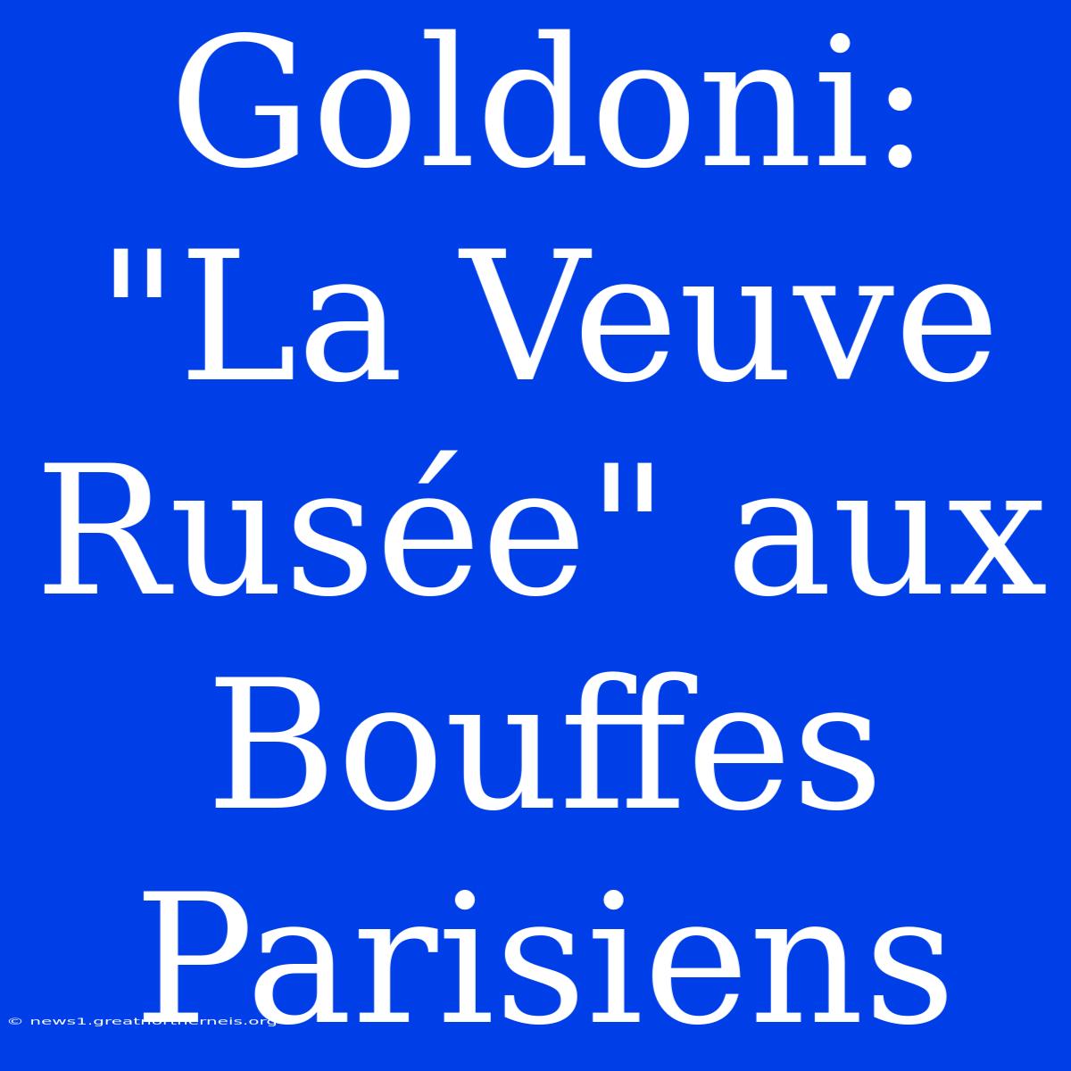 Goldoni: 