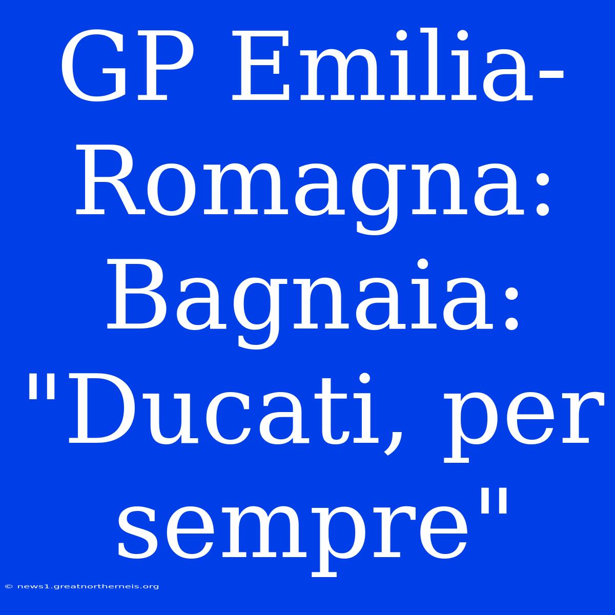 GP Emilia-Romagna: Bagnaia: 