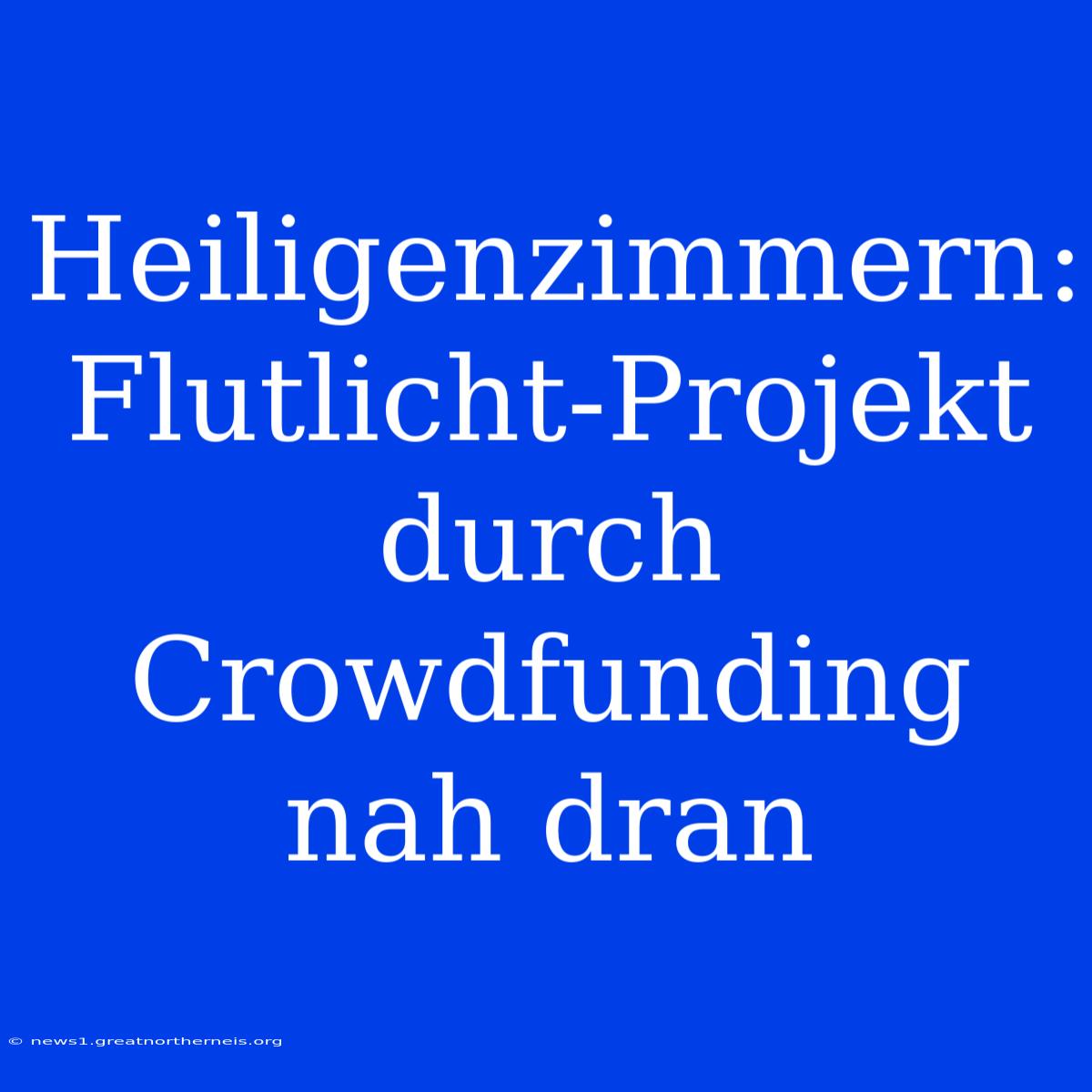 Heiligenzimmern: Flutlicht-Projekt Durch Crowdfunding Nah Dran