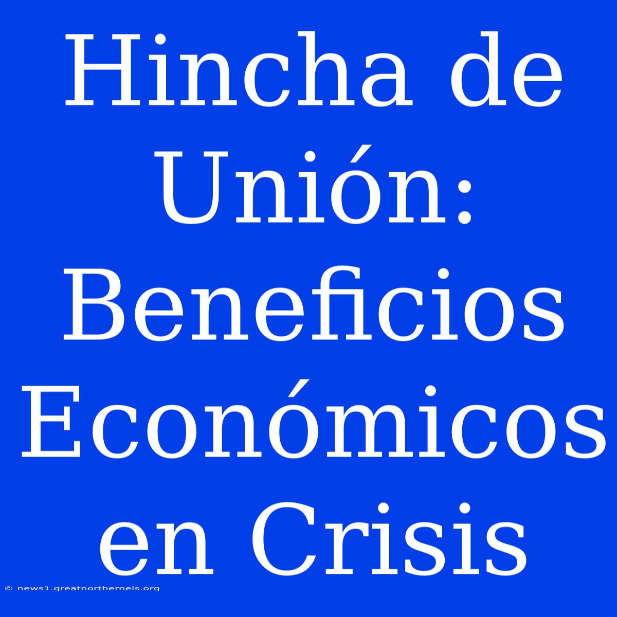 Hincha De Unión: Beneficios Económicos En Crisis