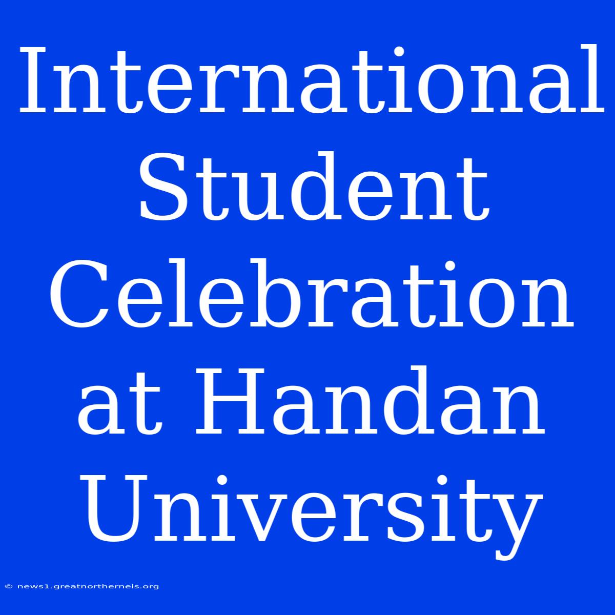 International Student Celebration At Handan University