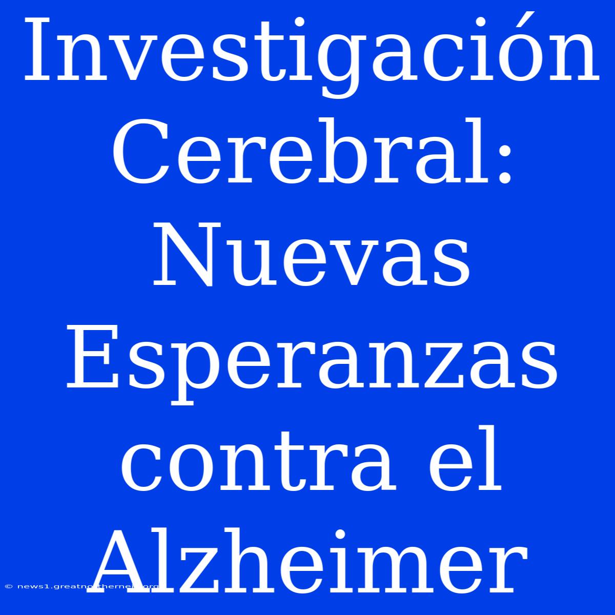 Investigación Cerebral: Nuevas Esperanzas Contra El Alzheimer