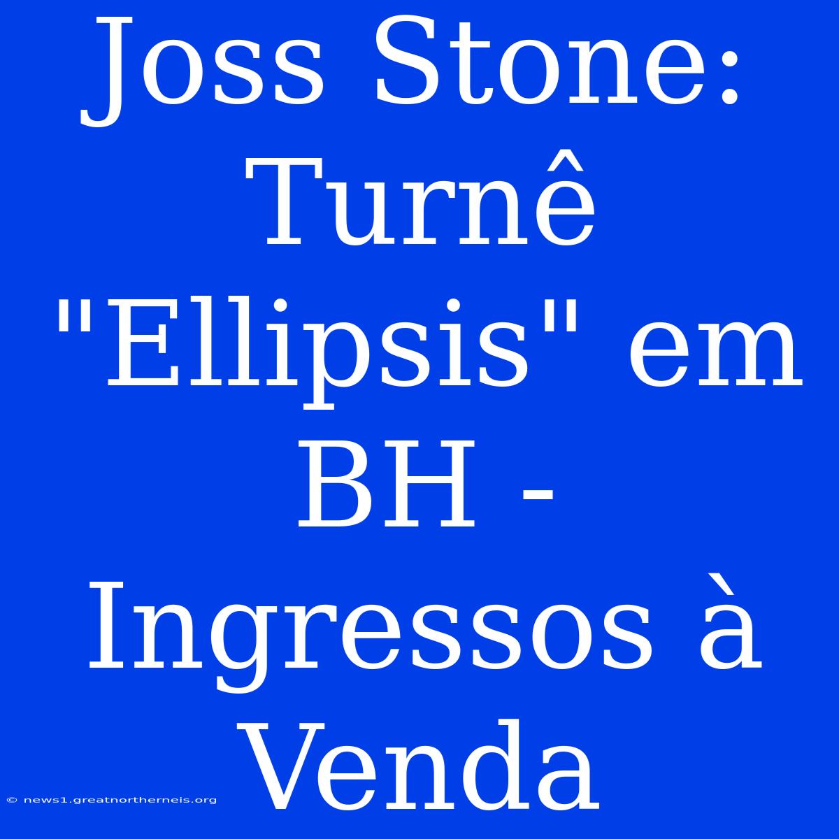 Joss Stone: Turnê 