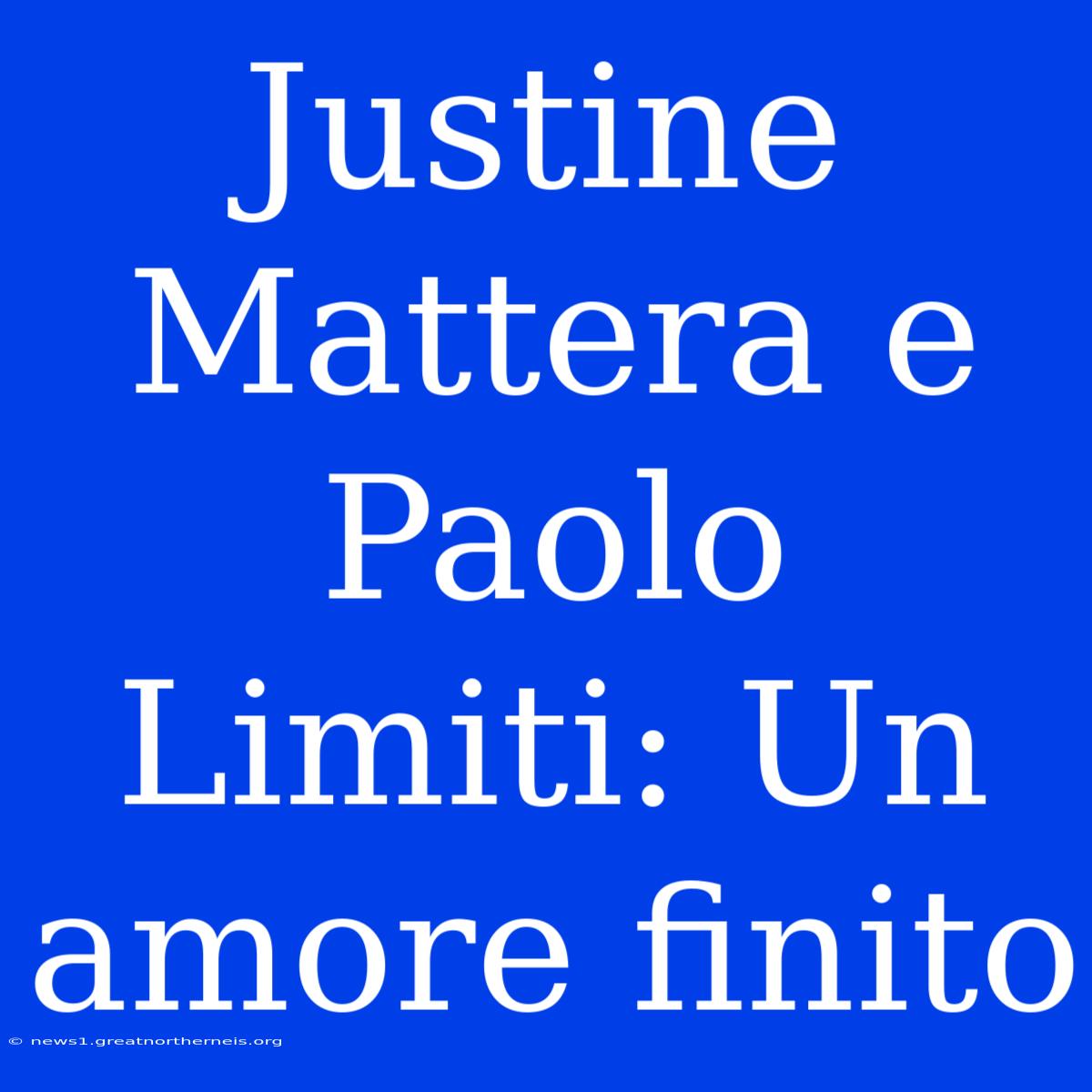 Justine Mattera E Paolo Limiti: Un Amore Finito