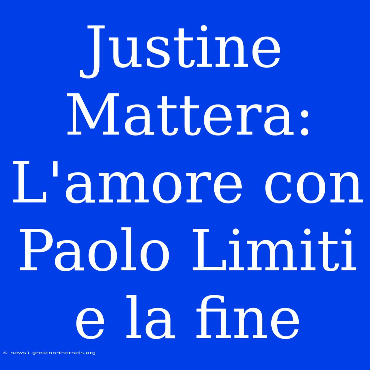 Justine Mattera: L'amore Con Paolo Limiti E La Fine