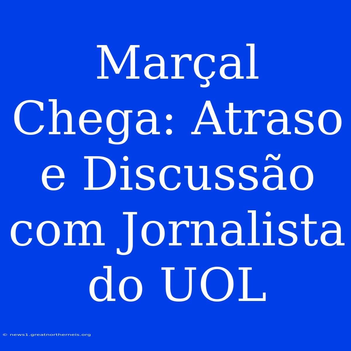 Marçal Chega: Atraso E Discussão Com Jornalista Do UOL