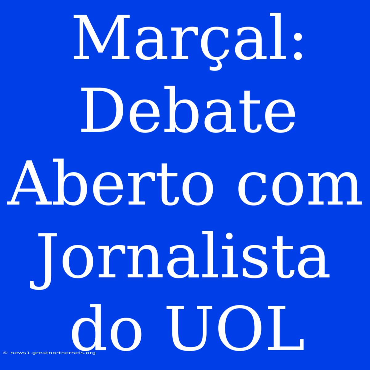 Marçal: Debate Aberto Com Jornalista Do UOL