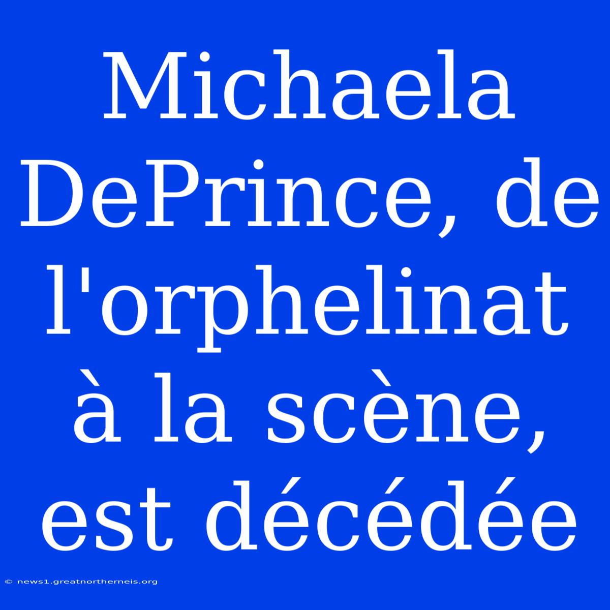 Michaela DePrince, De L'orphelinat À La Scène, Est Décédée