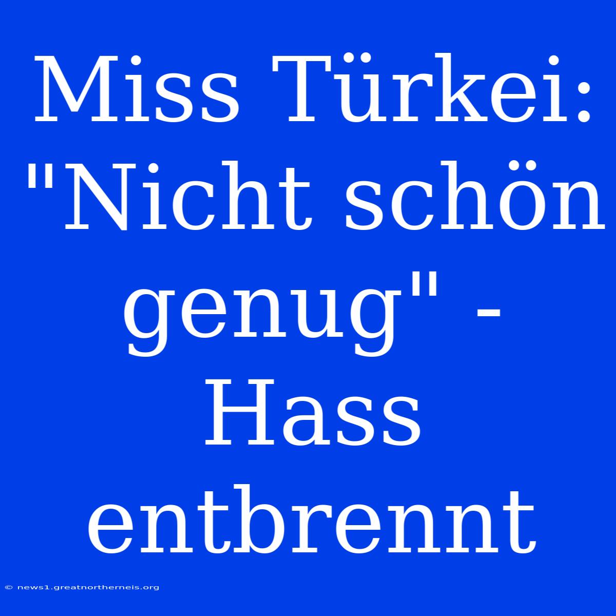 Miss Türkei: 