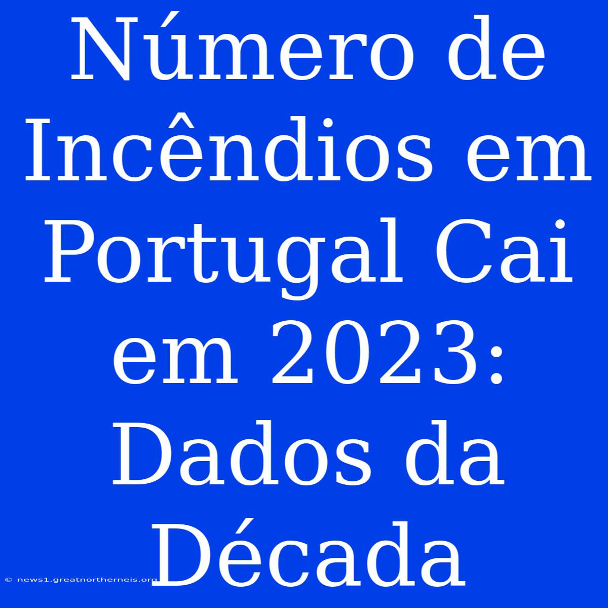 Número De Incêndios Em Portugal Cai Em 2023: Dados Da Década