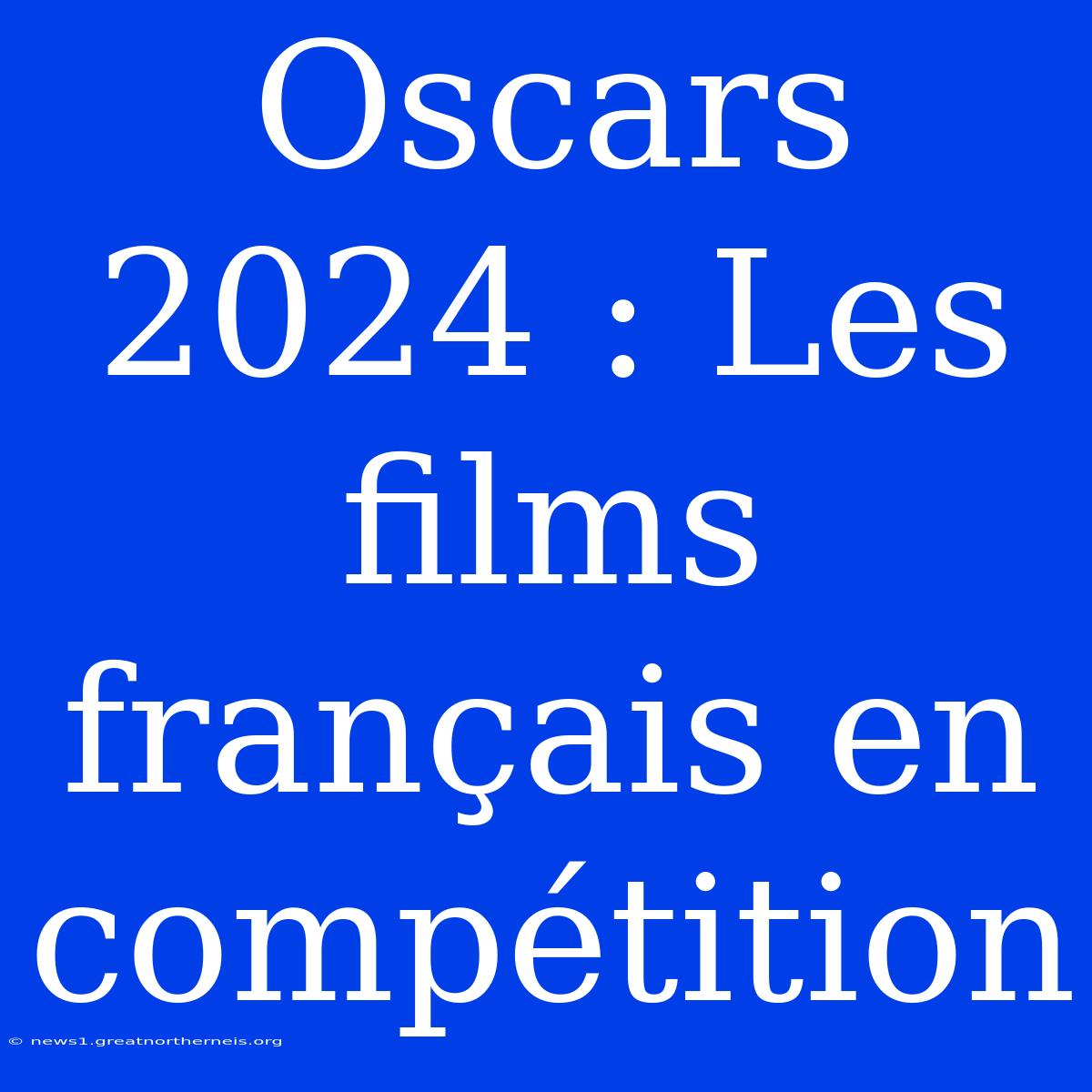 Oscars 2024 : Les Films Français En Compétition