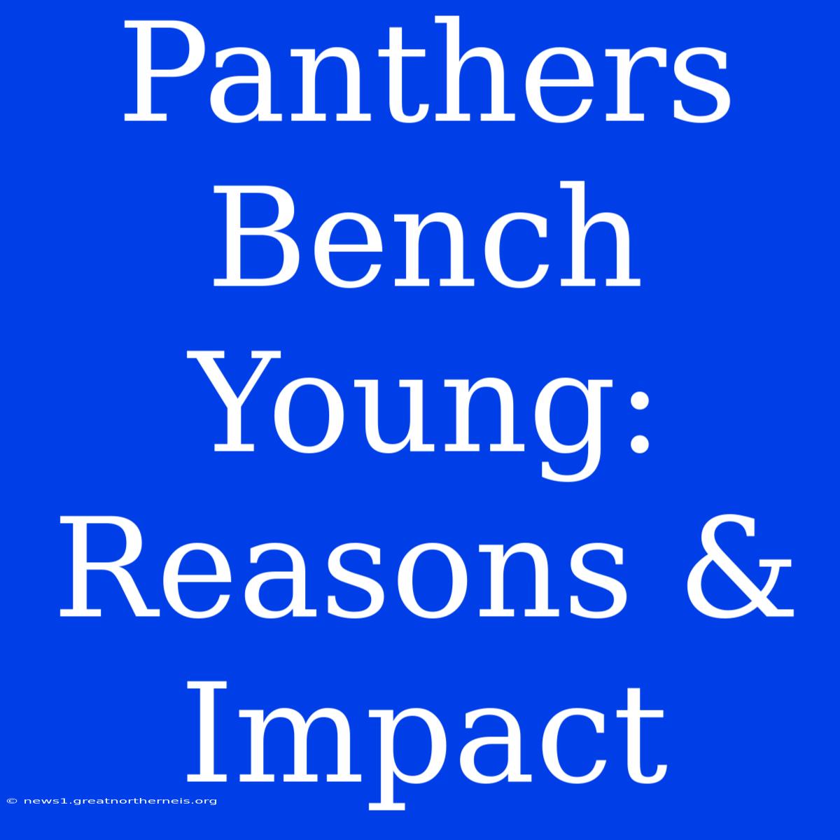 Panthers Bench Young: Reasons & Impact