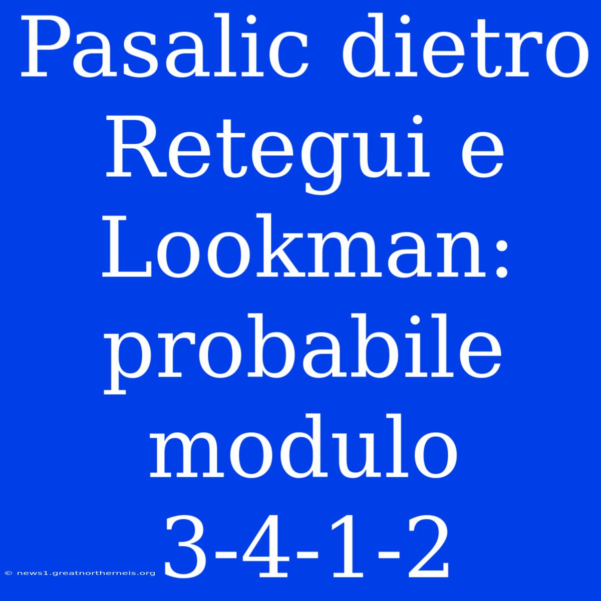 Pasalic Dietro Retegui E Lookman: Probabile Modulo 3-4-1-2