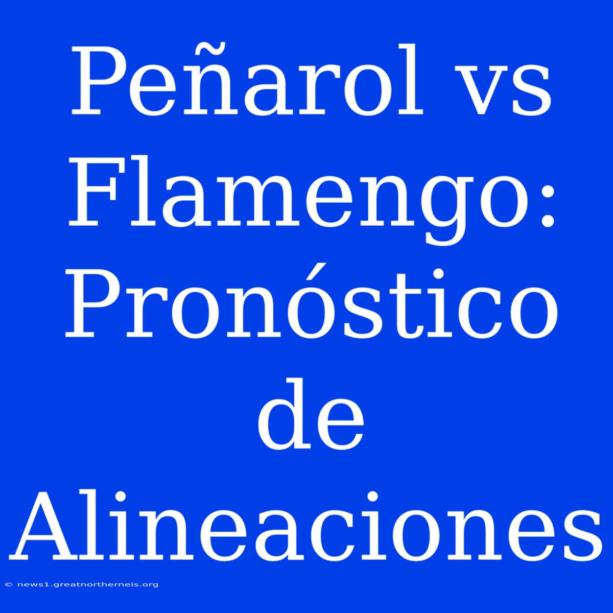 Peñarol Vs Flamengo: Pronóstico De Alineaciones