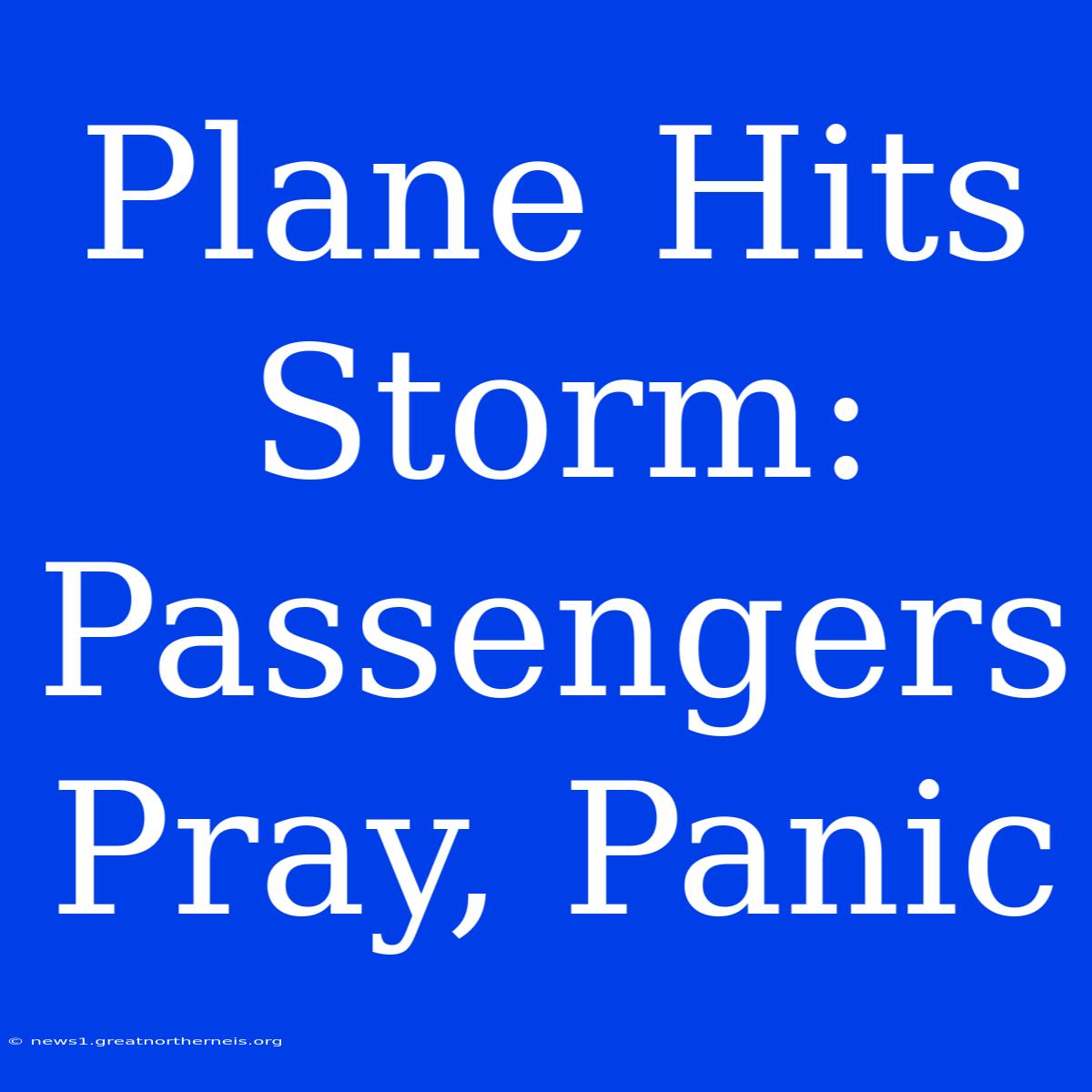 Plane Hits Storm: Passengers Pray, Panic