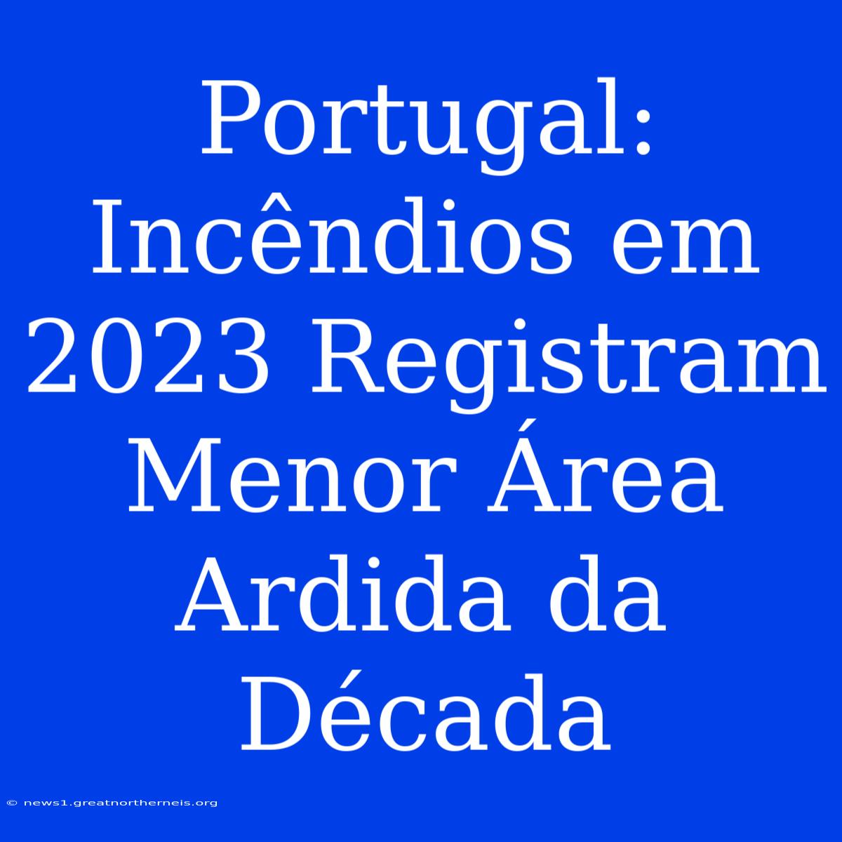 Portugal: Incêndios Em 2023 Registram Menor Área Ardida Da Década