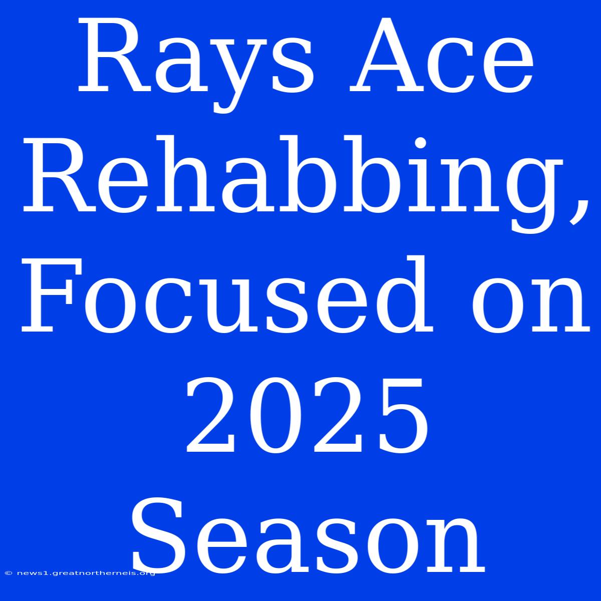 Rays Ace Rehabbing, Focused On 2025 Season