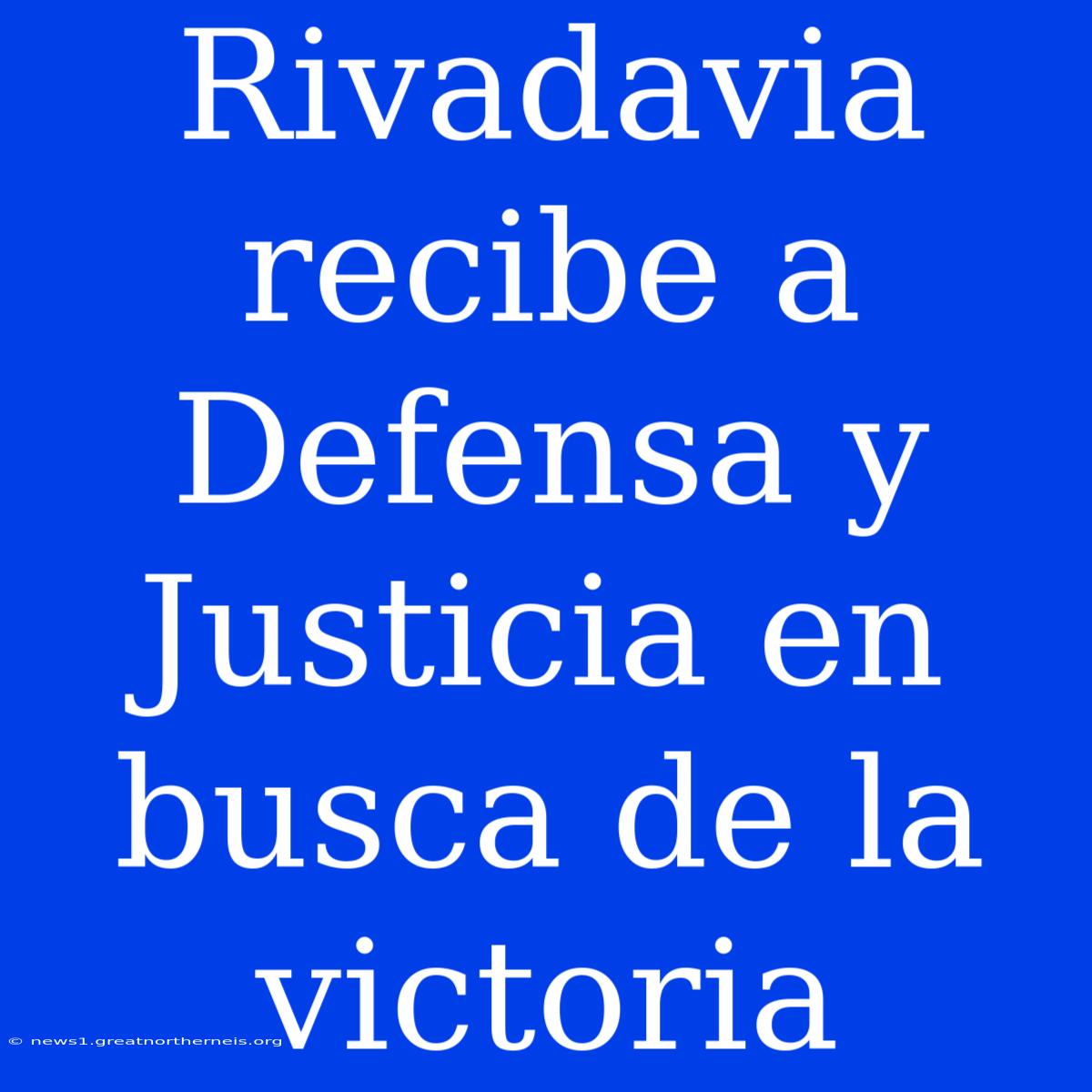 Rivadavia Recibe A Defensa Y Justicia En Busca De La Victoria