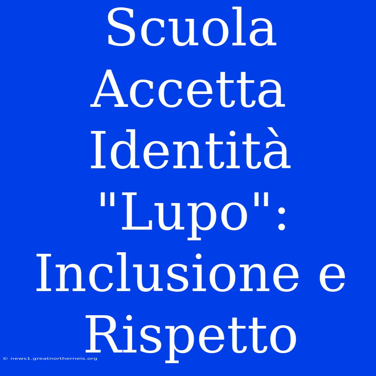 Scuola Accetta Identità 