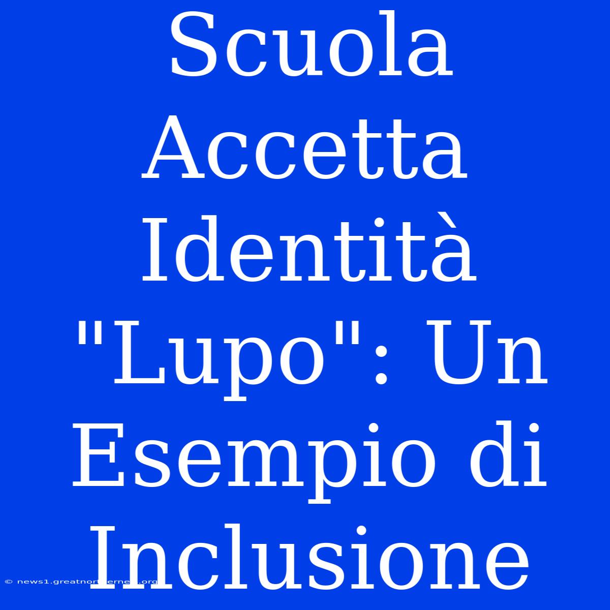 Scuola Accetta Identità 