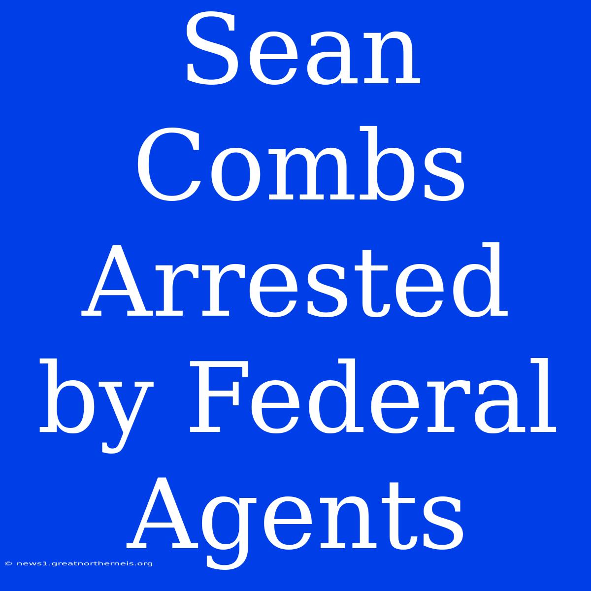 Sean Combs Arrested By Federal Agents