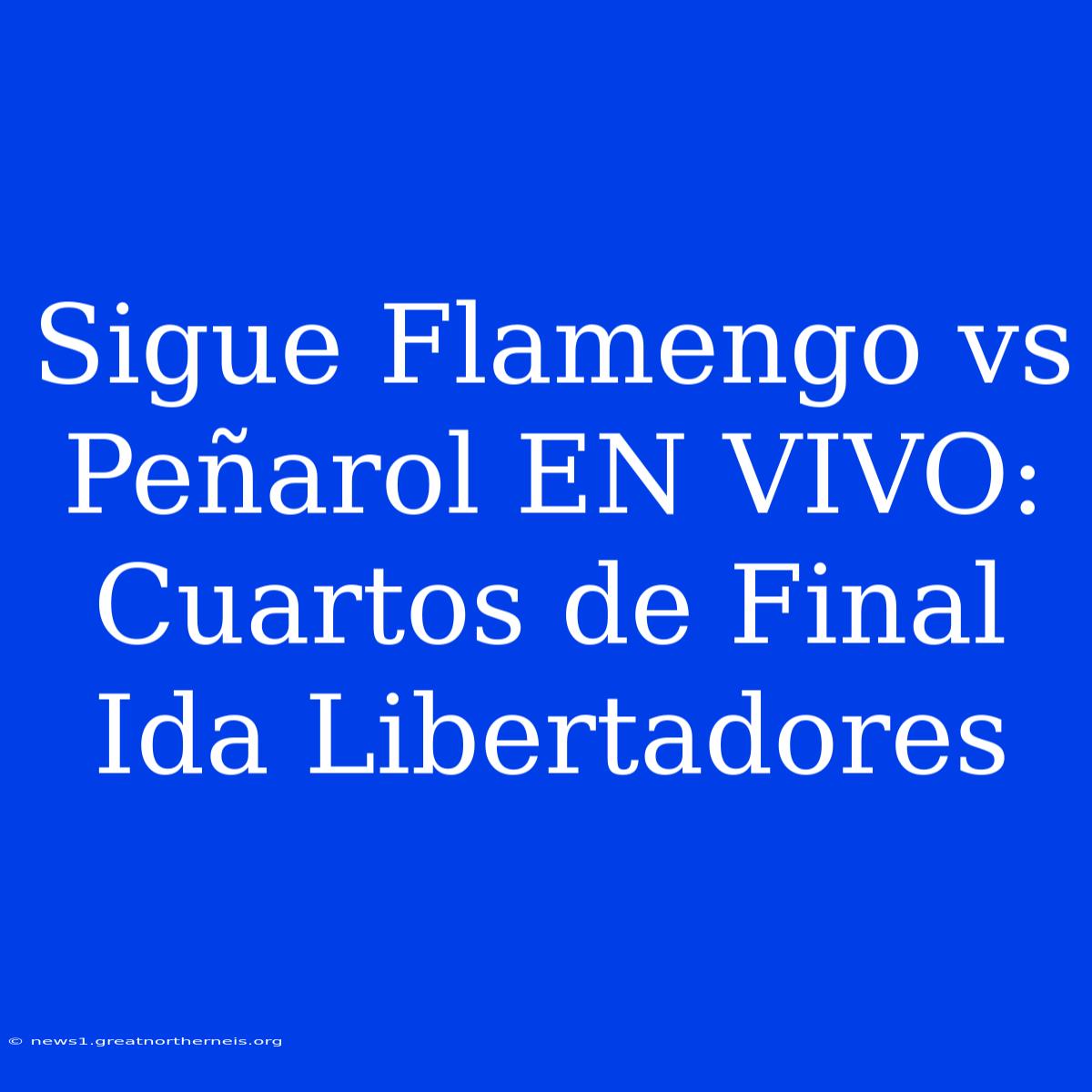 Sigue Flamengo Vs Peñarol EN VIVO: Cuartos De Final Ida Libertadores