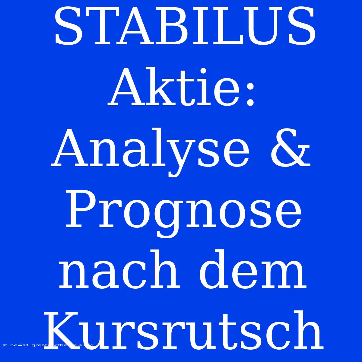 STABILUS Aktie: Analyse & Prognose Nach Dem Kursrutsch