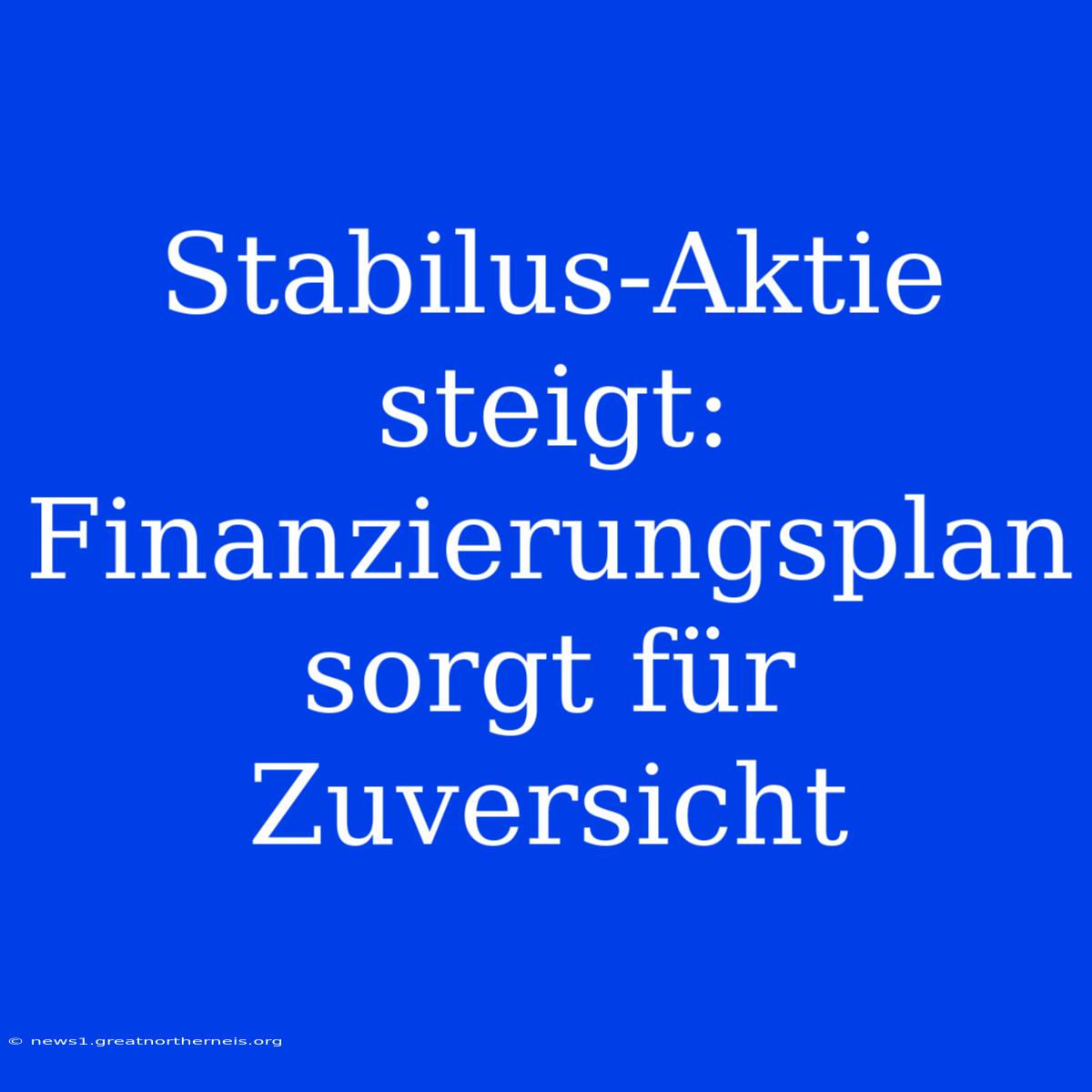 Stabilus-Aktie Steigt: Finanzierungsplan Sorgt Für Zuversicht