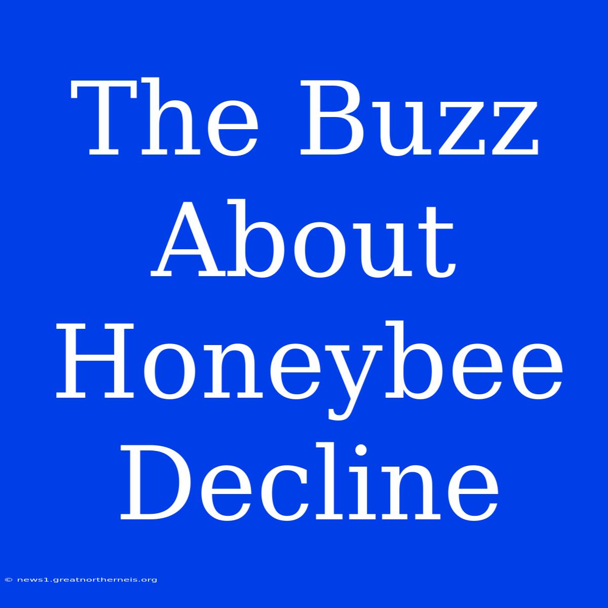 The Buzz About Honeybee Decline