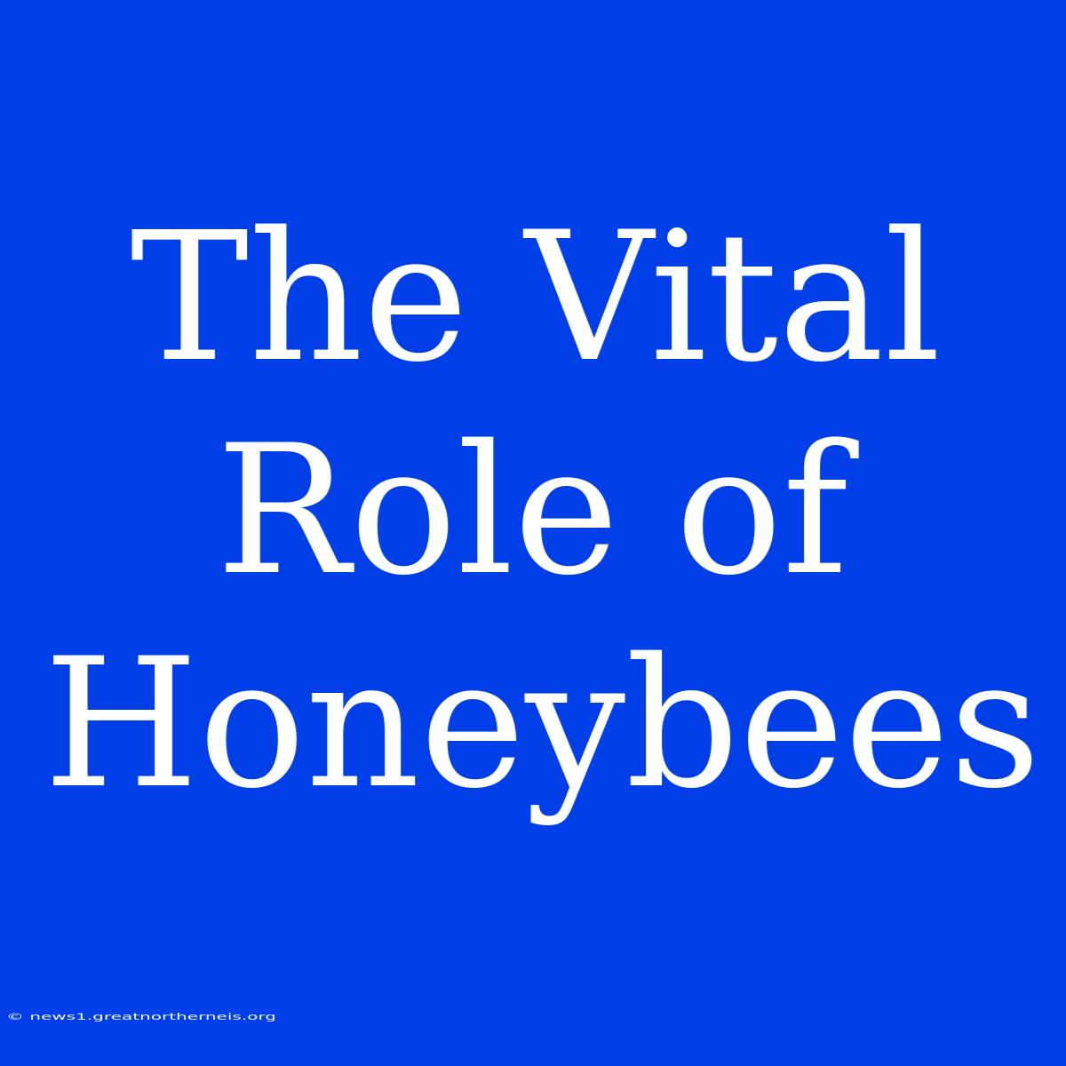 The Vital Role Of Honeybees