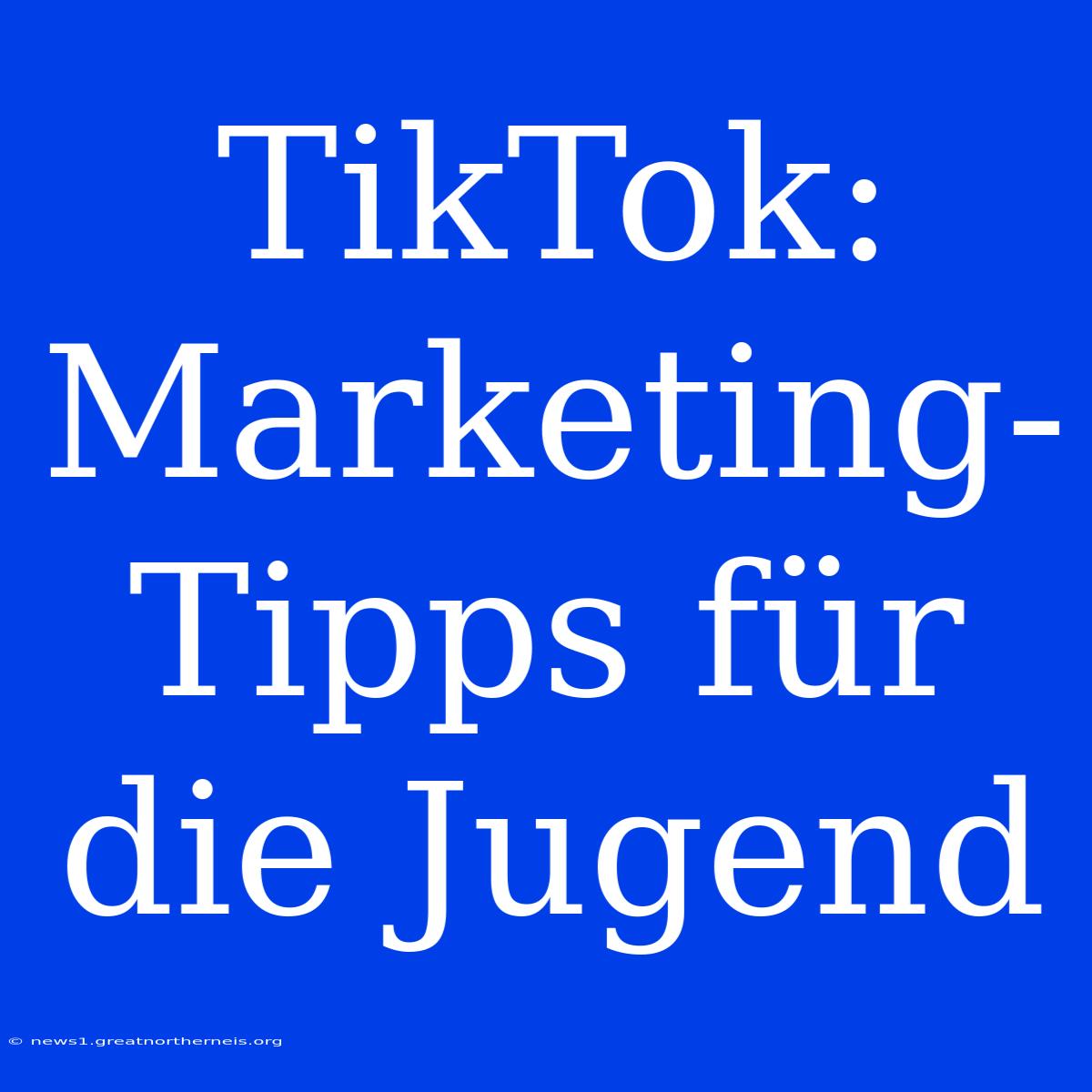 TikTok: Marketing-Tipps Für Die Jugend