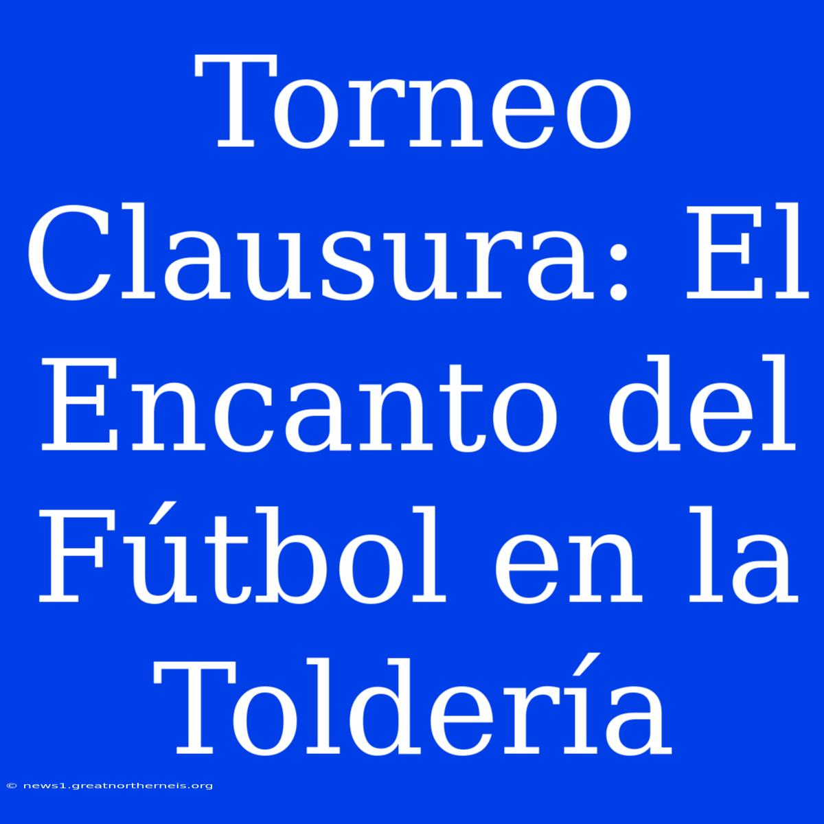 Torneo Clausura: El Encanto Del Fútbol En La Toldería