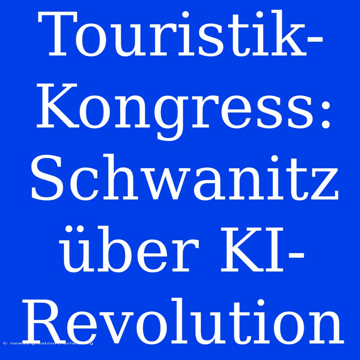 Touristik-Kongress: Schwanitz Über KI-Revolution