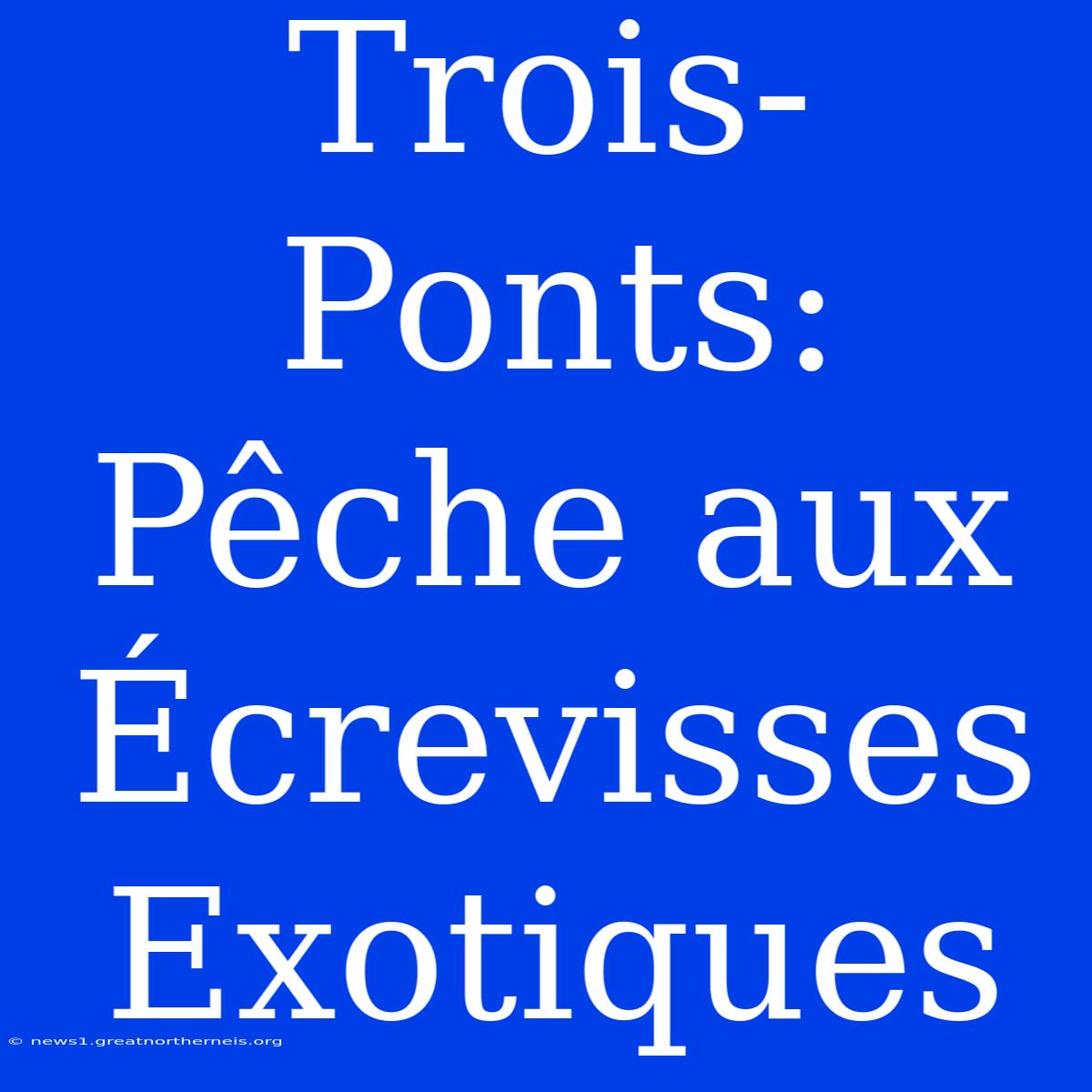 Trois-Ponts: Pêche Aux Écrevisses Exotiques