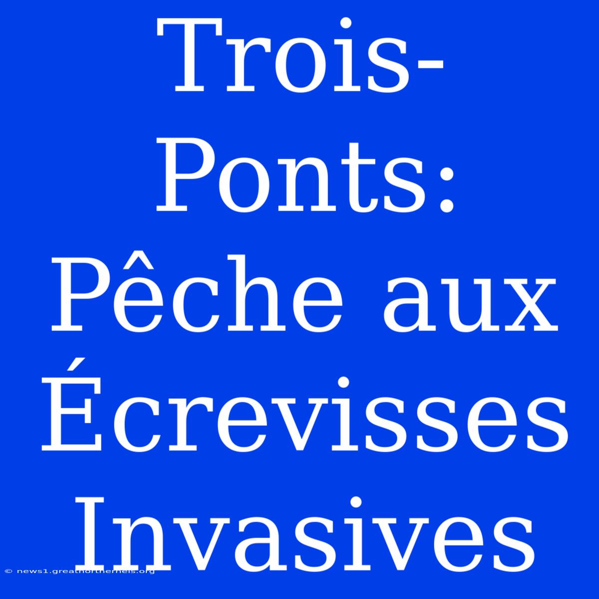 Trois-Ponts: Pêche Aux Écrevisses Invasives