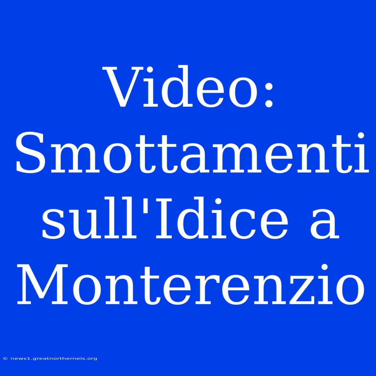 Video: Smottamenti Sull'Idice A Monterenzio